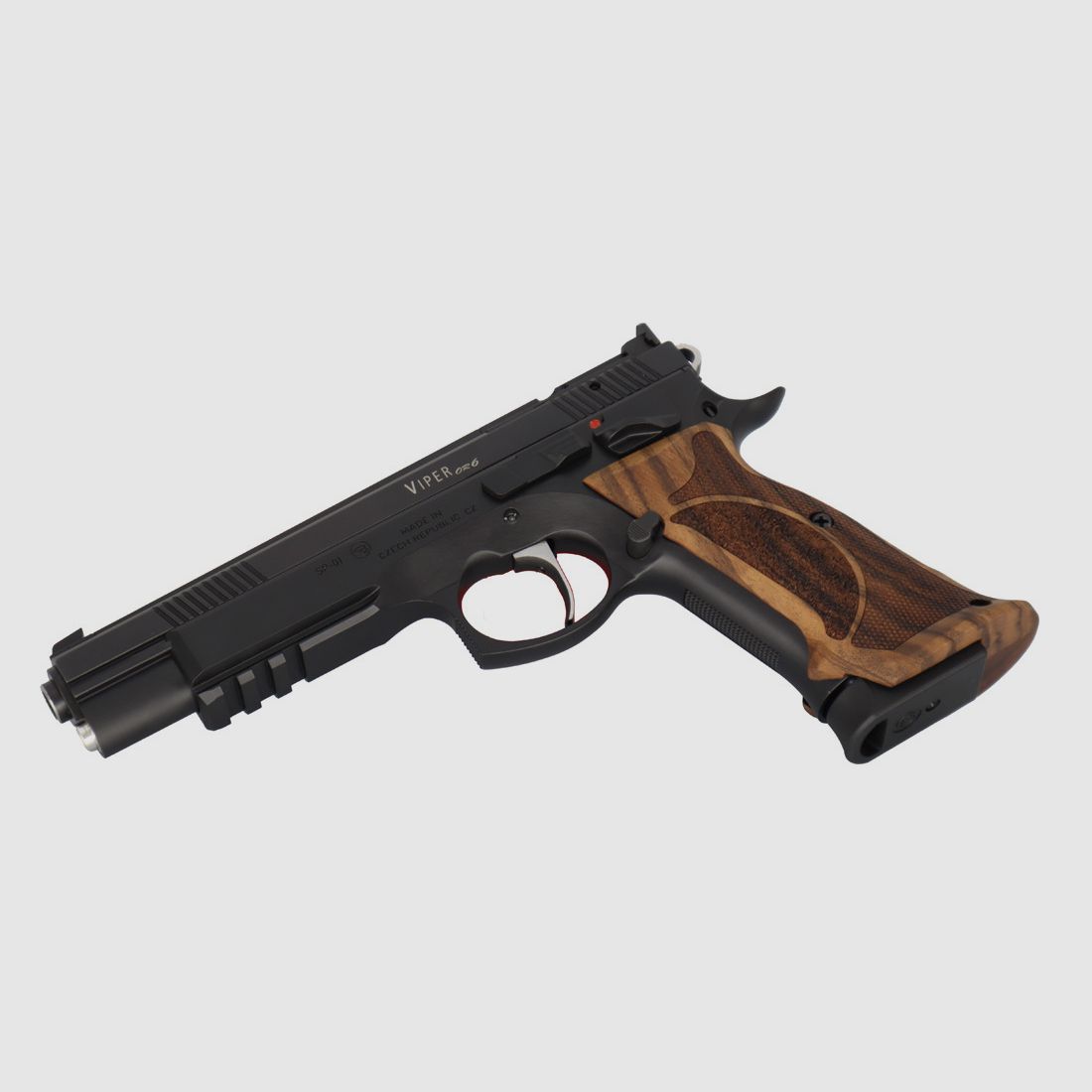  Waffen-Oschatz CZ75 Viper 6 Zoll mit SAO-Abzug - Optic Ready - Nussbaum Matchgriff