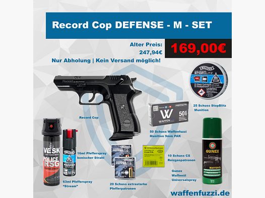 Record Cop Defense Set de Pistolets à Blanc "M" Calibre 9mm PAK