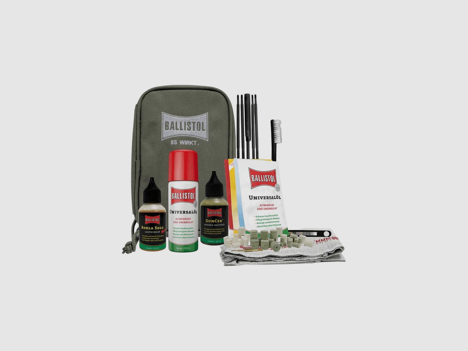 Kit Ballistol Waffenpflege in Reisetasche mit 44 Teilen, Bild 1 von 2