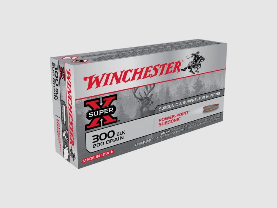 Winchester Subsonic Soft Nose Jacket - Kal. 300 BLK, afbeelding 1 van 3
