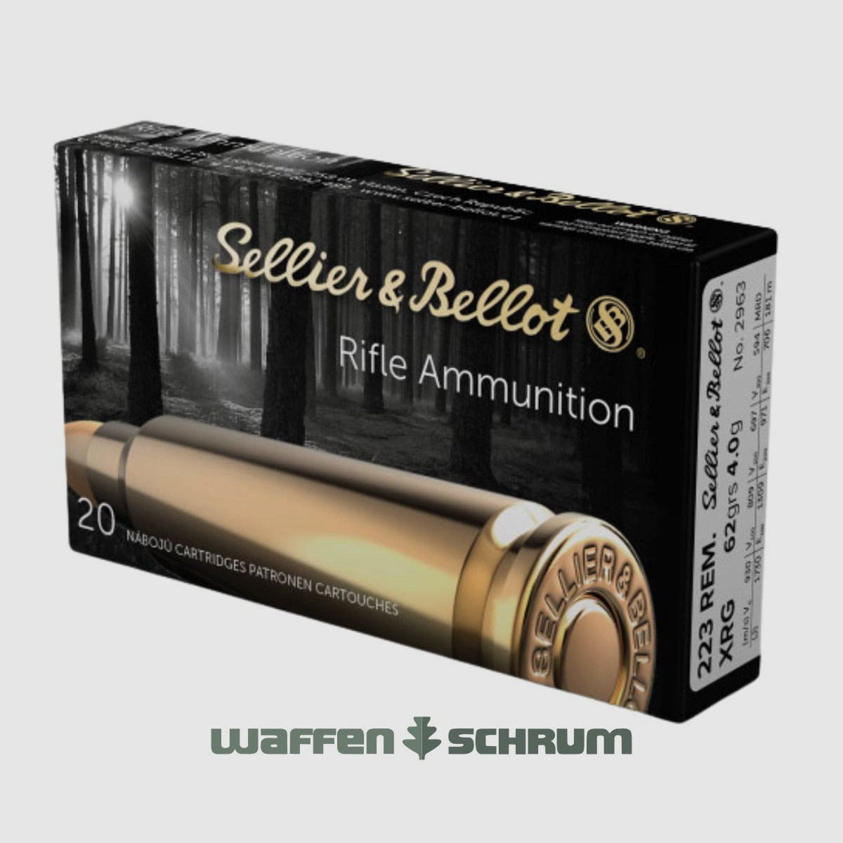 Sellier & Bellot eXergy bleifrei 4,0g - 62gr. .223Rem