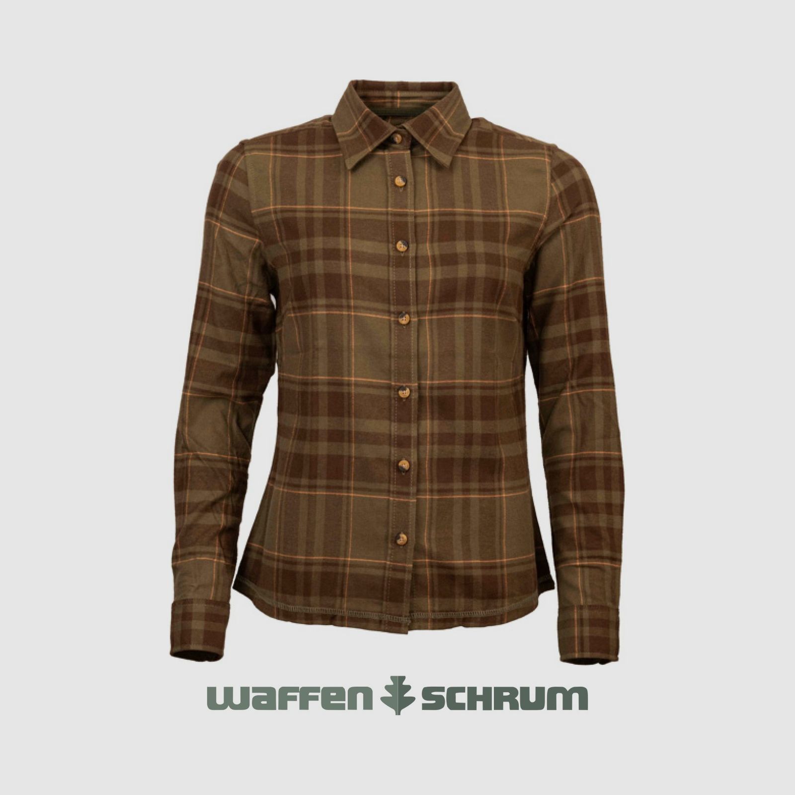 Böcker Bluse Flanell Carla Oliv