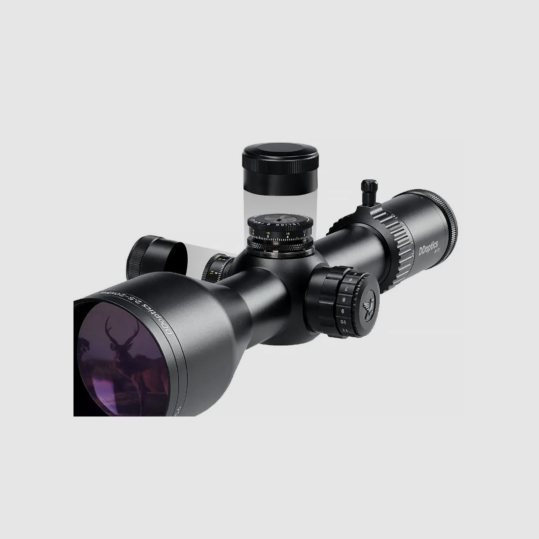 DDoptics NFX V8 2,5-20x56 A4N MRAD Handmatige Rood Punt