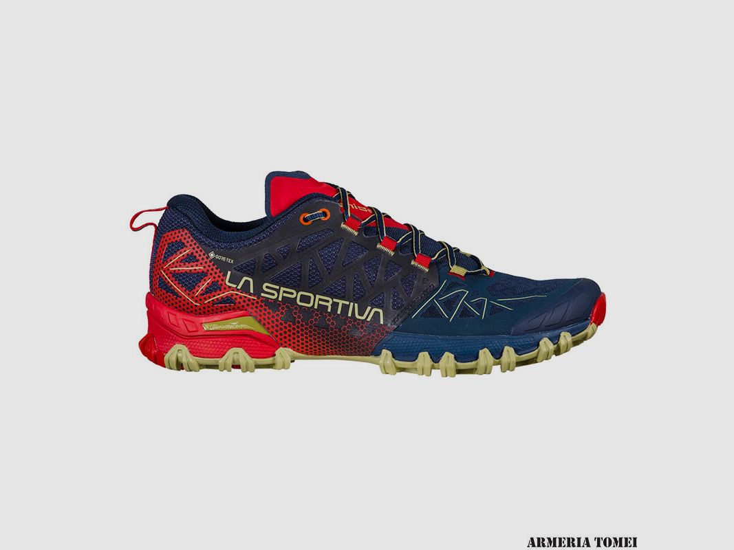 SCHOENEN – HEREN – LA SPORTIVA – BUSHIDO II GTX Nachtblauw/Tango Rood, afbeelding 2 van 7