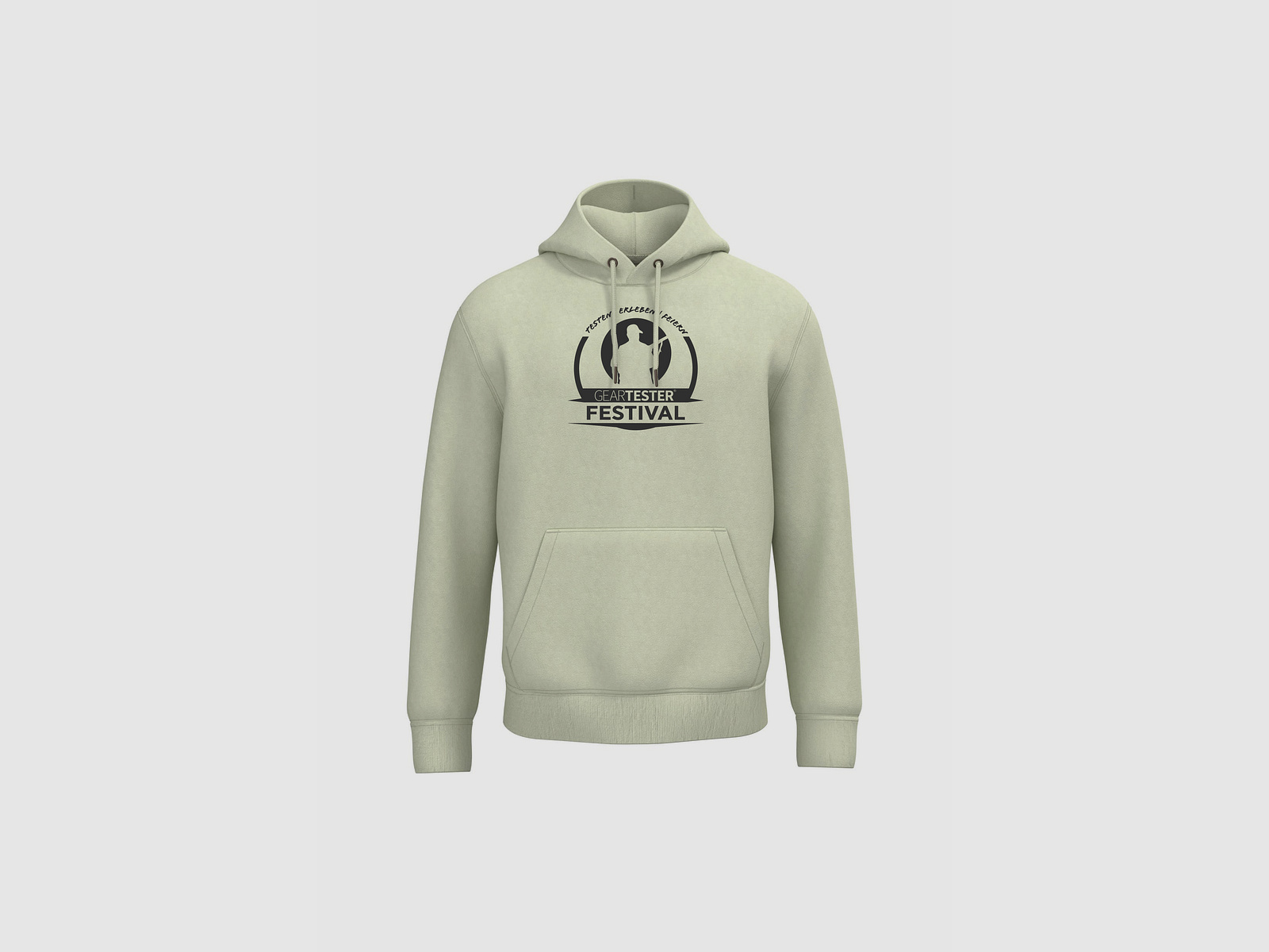 Geartester Festival Bio Hoodie, grande logo