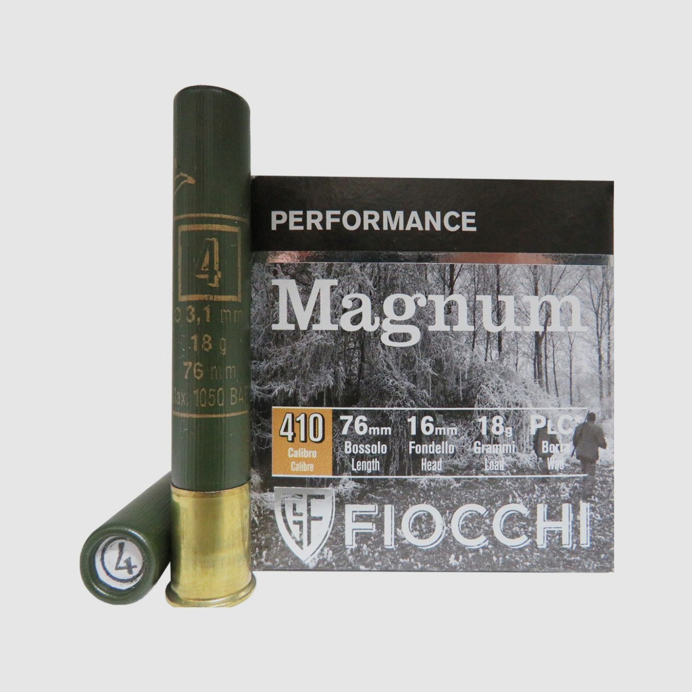 Fiocchi Magnum 410 cartridges 36/76 18 g lead 4