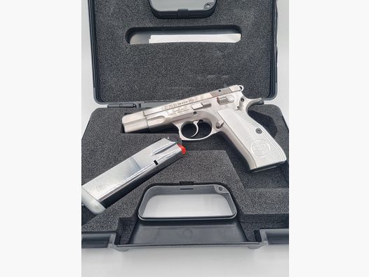 PISTOLA CZ 75B INOX CAL. 9X21- USATO PARI A NUOVO – 1 CARICATORE COME DA FOTO