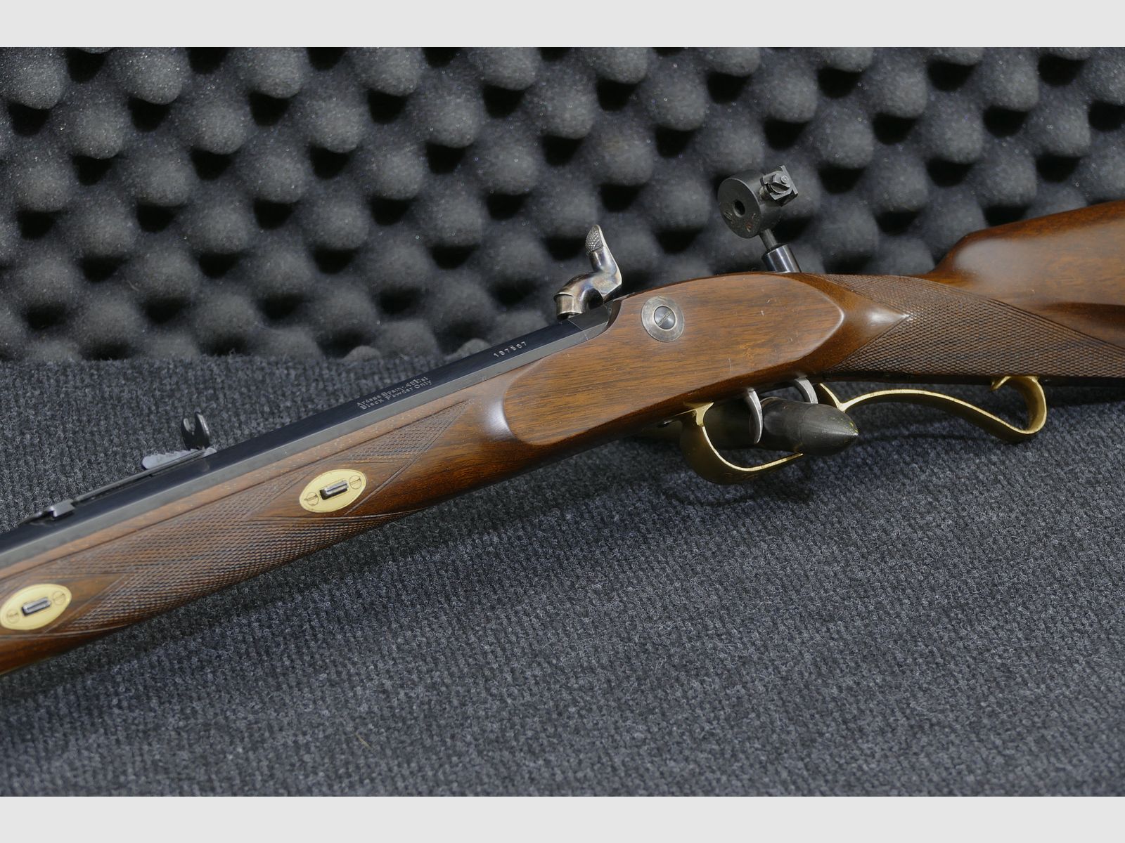 Volrderladergewehr Ardesa Hawken Match Rifle Creedmore - R-3081-C - , .45BlackPowder con diopter, molto curato (12)