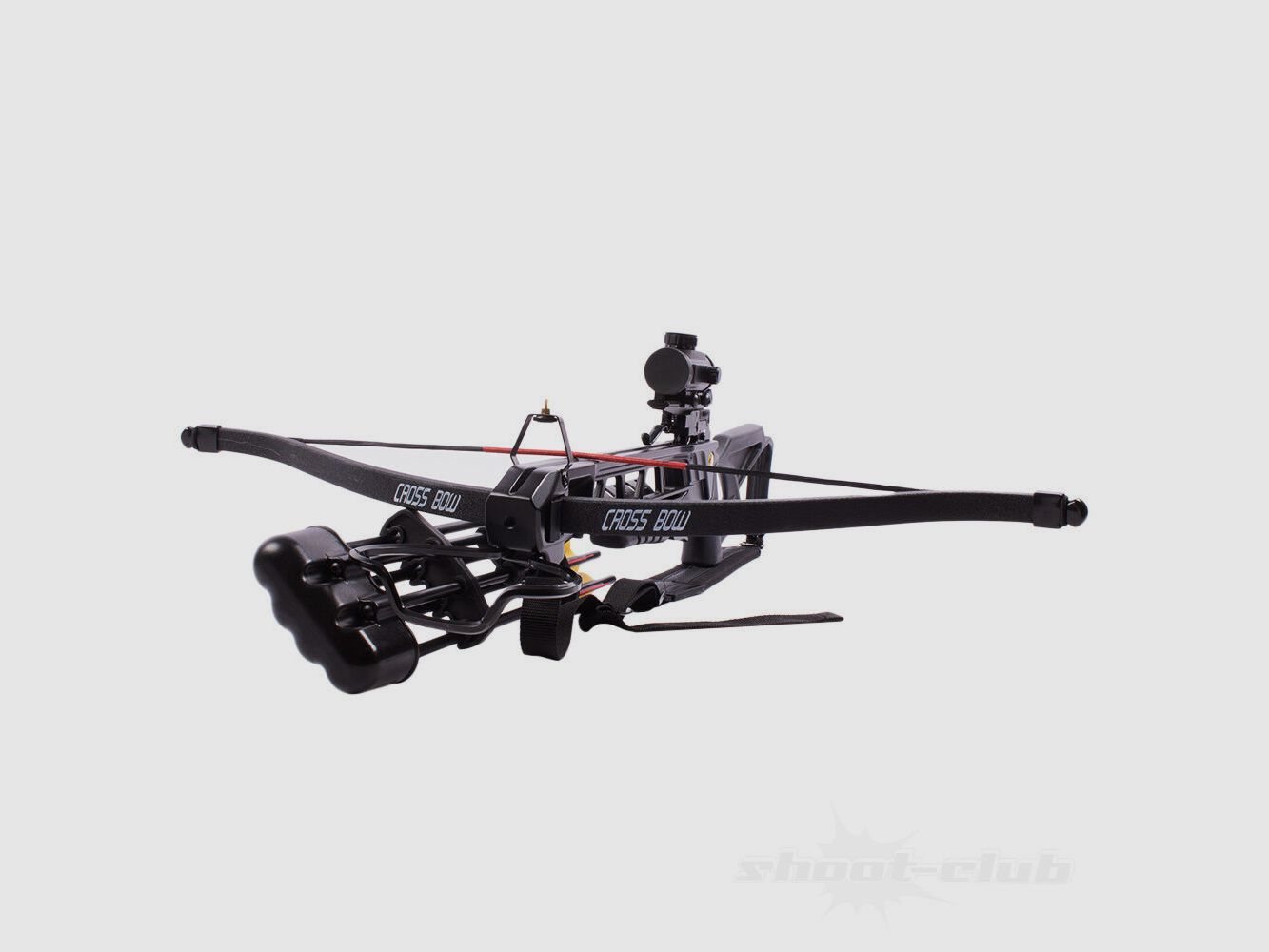 Man Kung Recurve Anaconda 175 lbs Black SET - Quiver, Flèches, RedDot