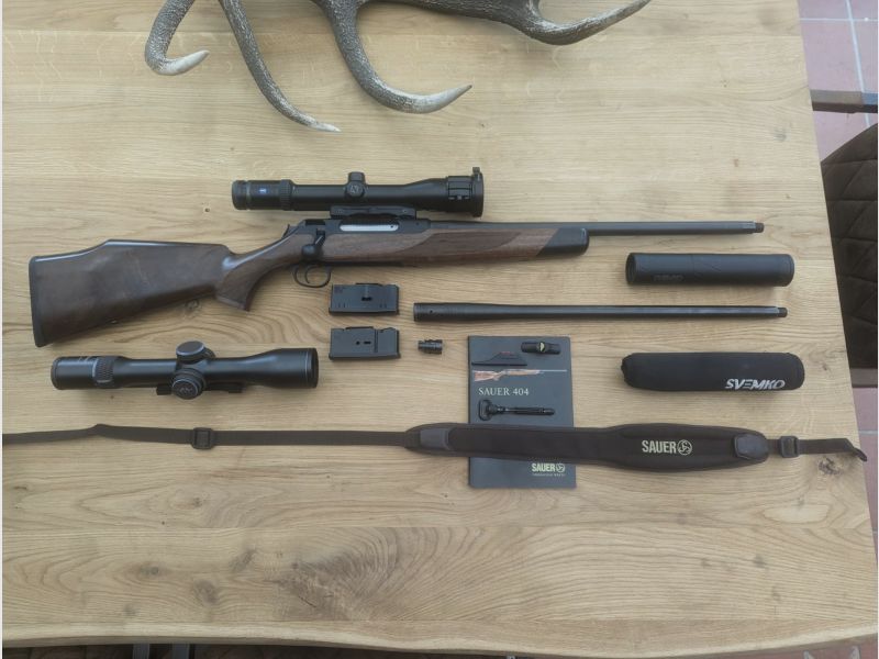 Sauer 404 Elegance .308 Match + Wechsellauf .223 Match + Blaser B1 + Zeiss HT