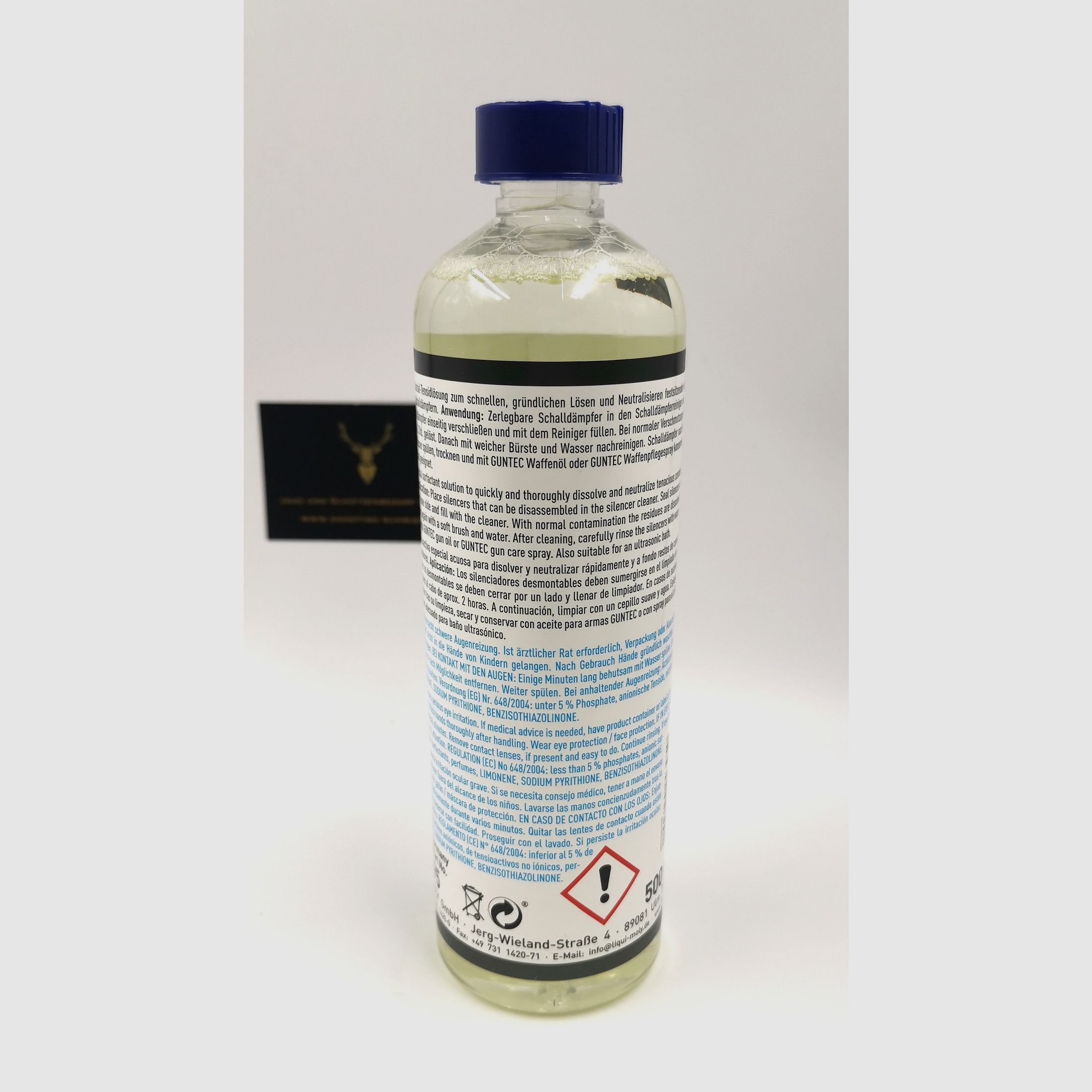 LIQUI MOLY GUNTEC Schalldämpferreiniger 500ml Waffenpflege & Reiniger Schalldämpfer Jagd Gewehr
