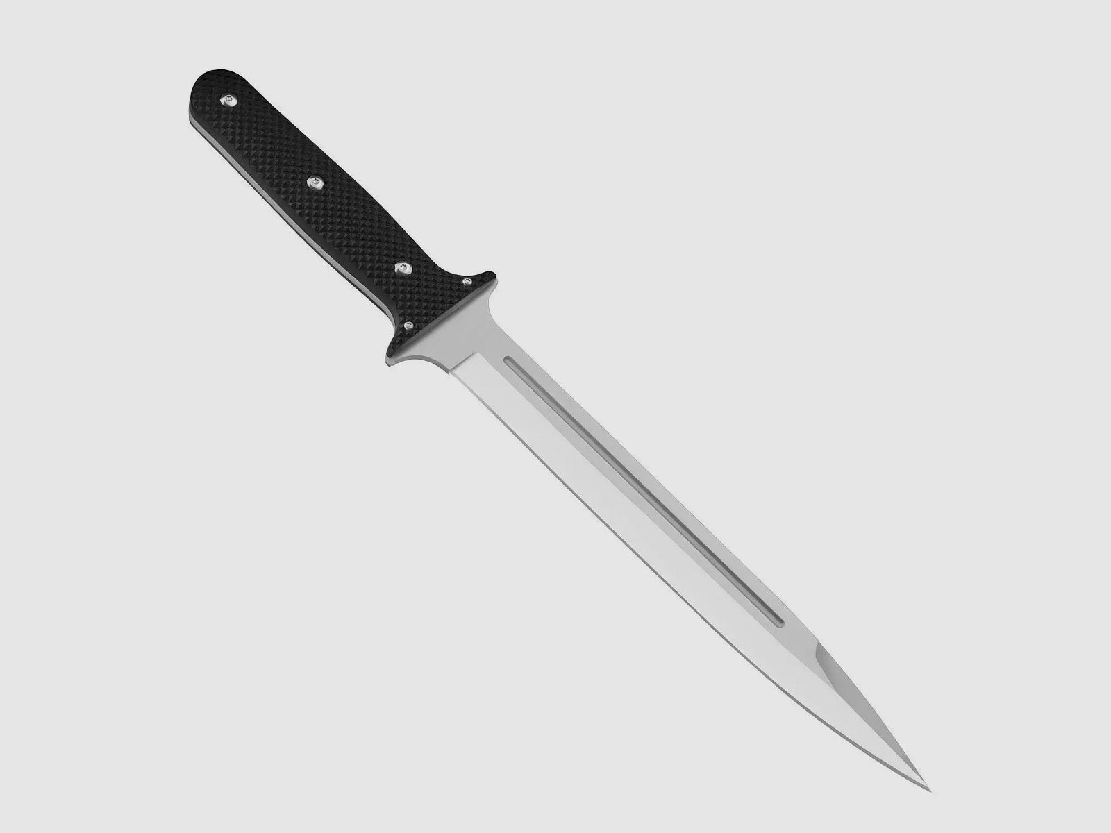PUMA XP pig sticker 15, Abfangmesser, Pakkaholz schwarz mit Fischhaut, Kydex Scheide