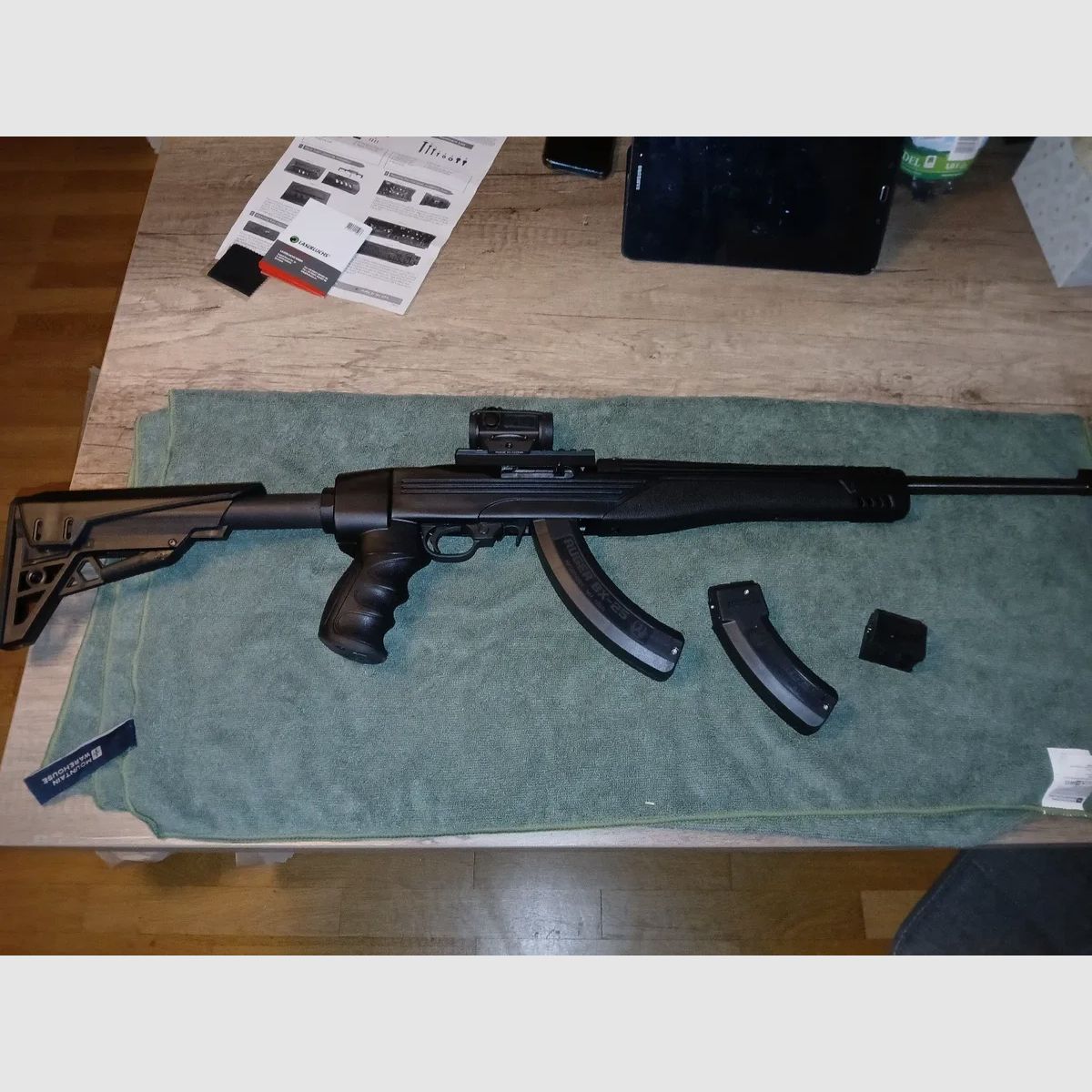 Ruger 10/22 calcio pieghevole calcio a spinta Strikeforce ATI TactLite