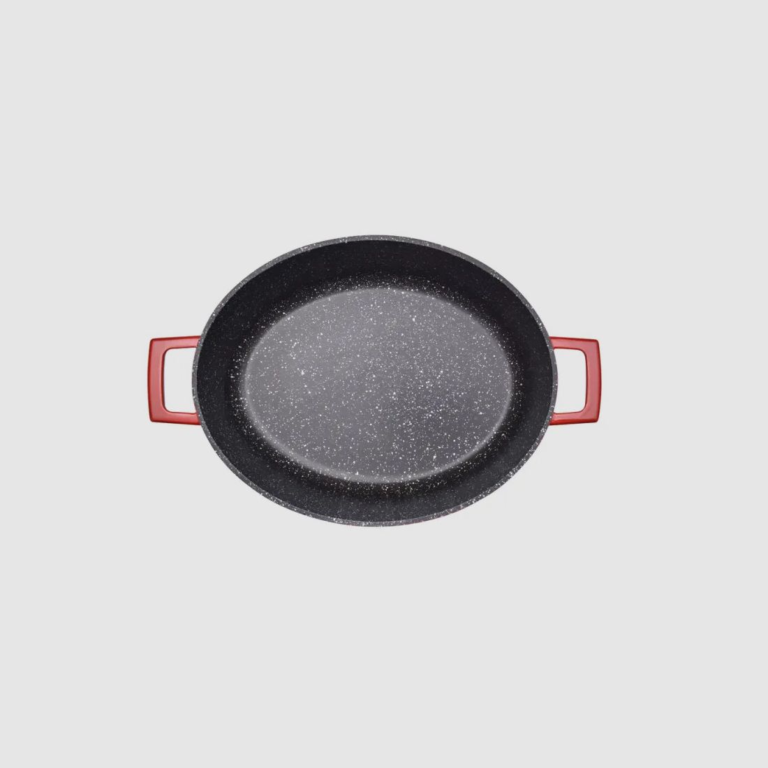 Cocotte en fonte aluminium ovale rouge 32 cm, image 7 sur 13
