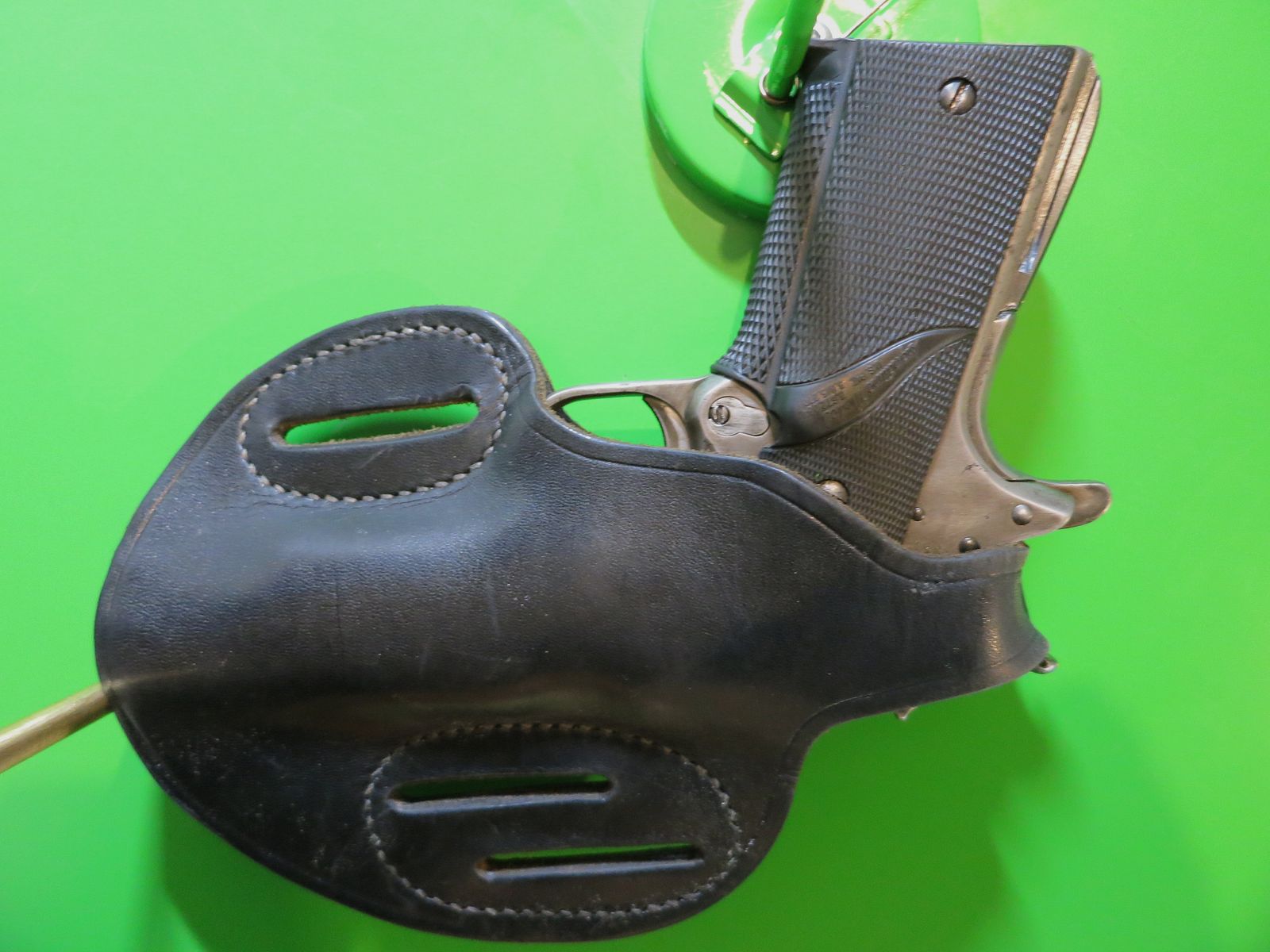 Pistolen-Holster Roy's Leathergoods Inc. (Roy Baker), z. B. 1911er, Hüftholster verdecktes Tragen