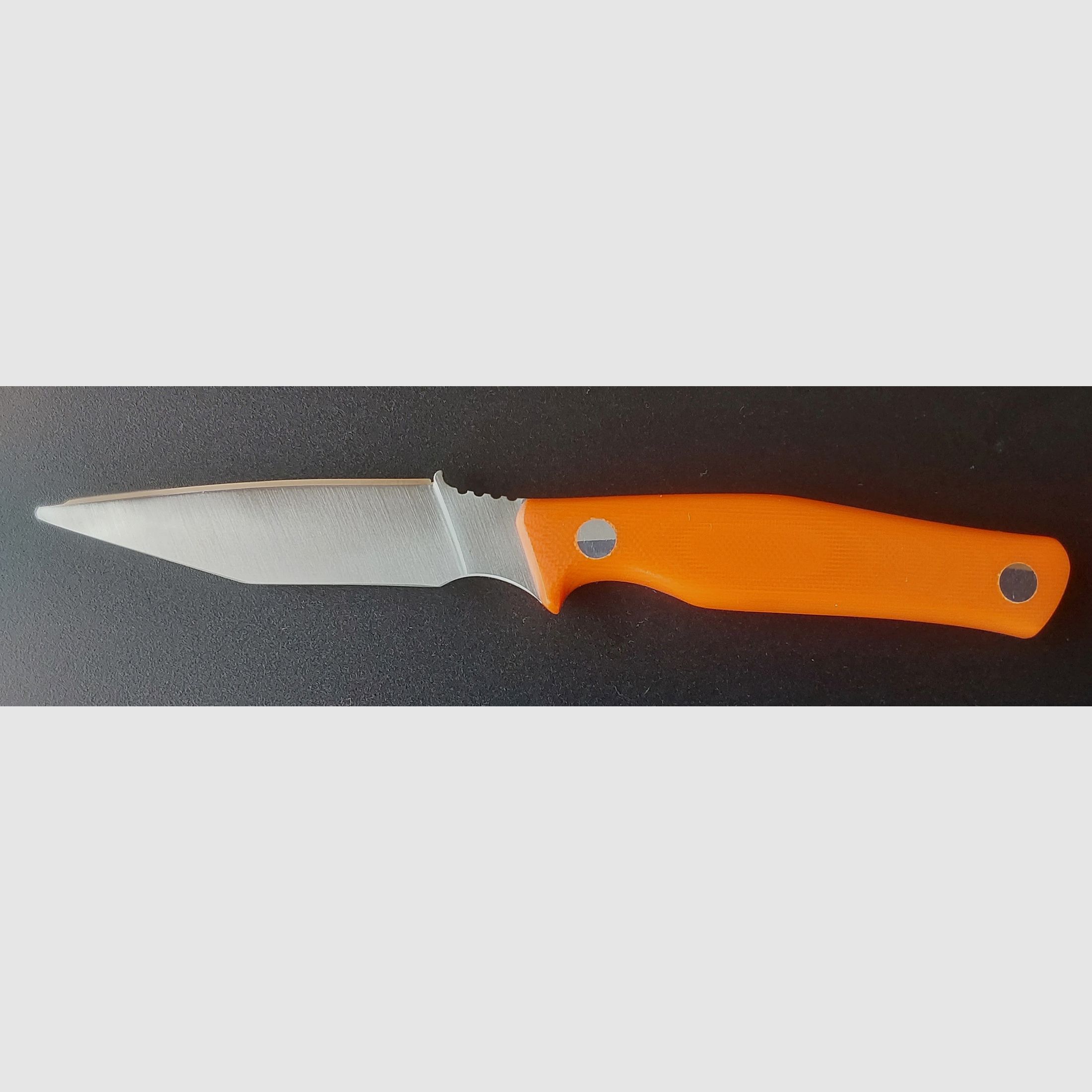 Casström Schwedisches Feldmesser, Orange G10, Jagdmesser, Aufbrechmesser, Skinner