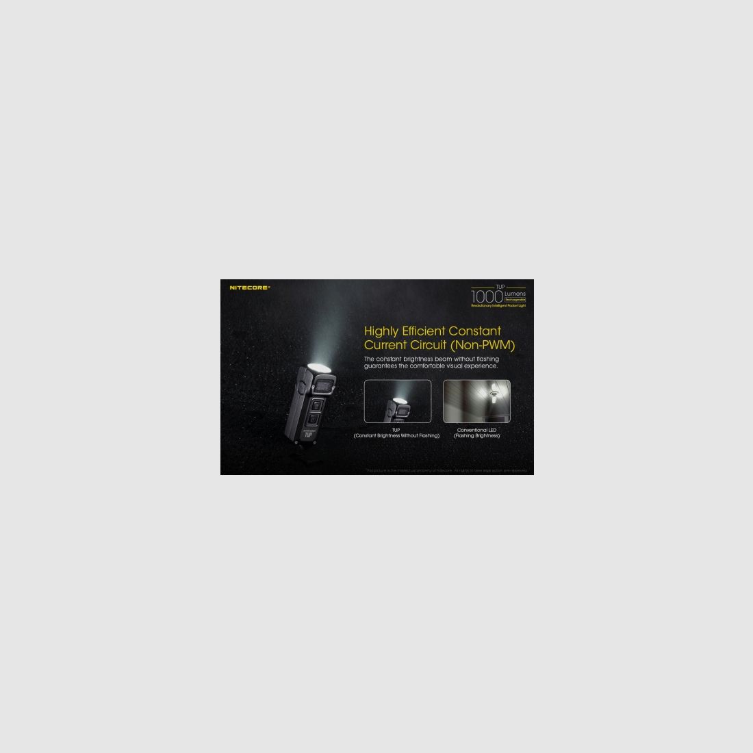 Nitecore TUP Zaklamp 1000 lumen Grijs, afbeelding 17 van 21
