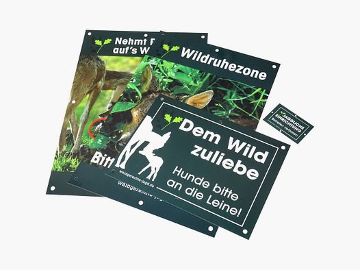 Waidgerechte Jagd Schilder-Set Revier- und Jagdschilder - 20-teilig