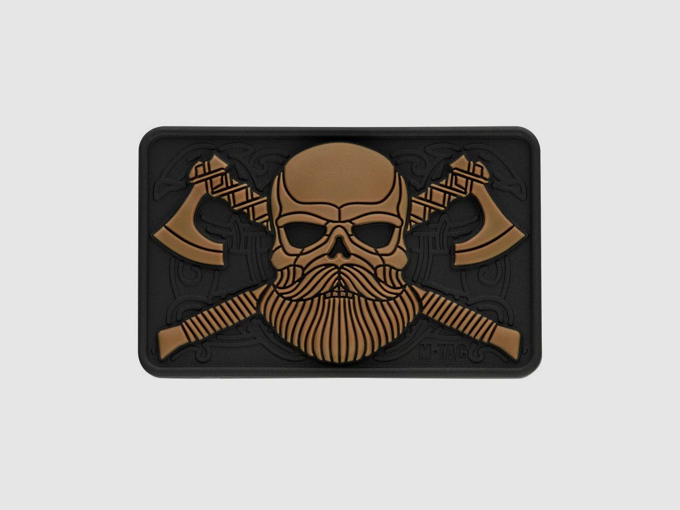 M-Tac 3D PVC Patch Bearded Skull Black/Coyote