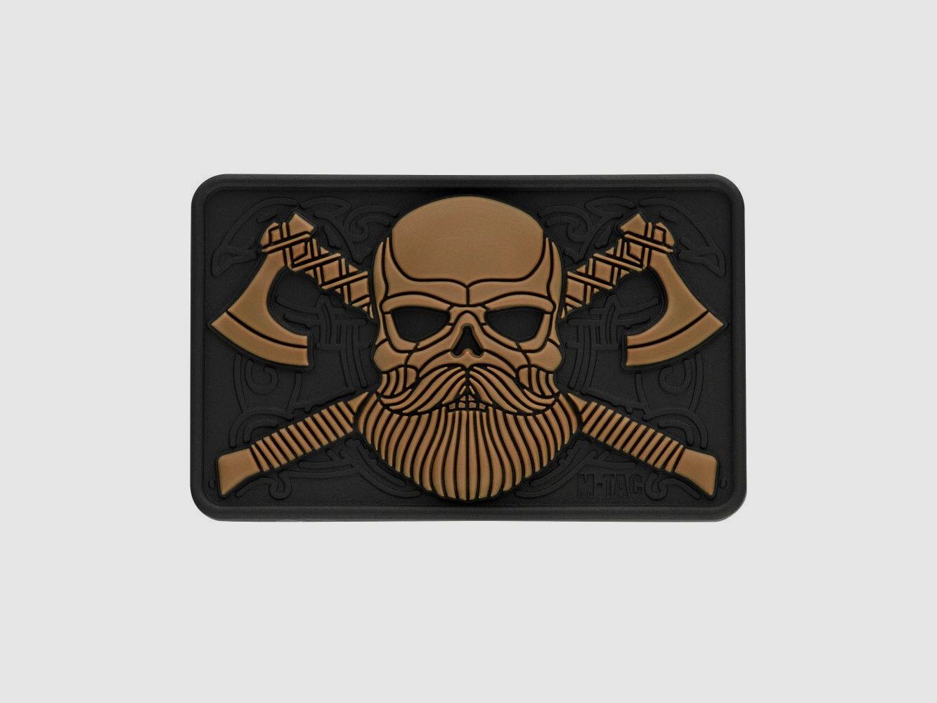M-Tac 3D PVC Patch Bearded Skull Black/Coyote
