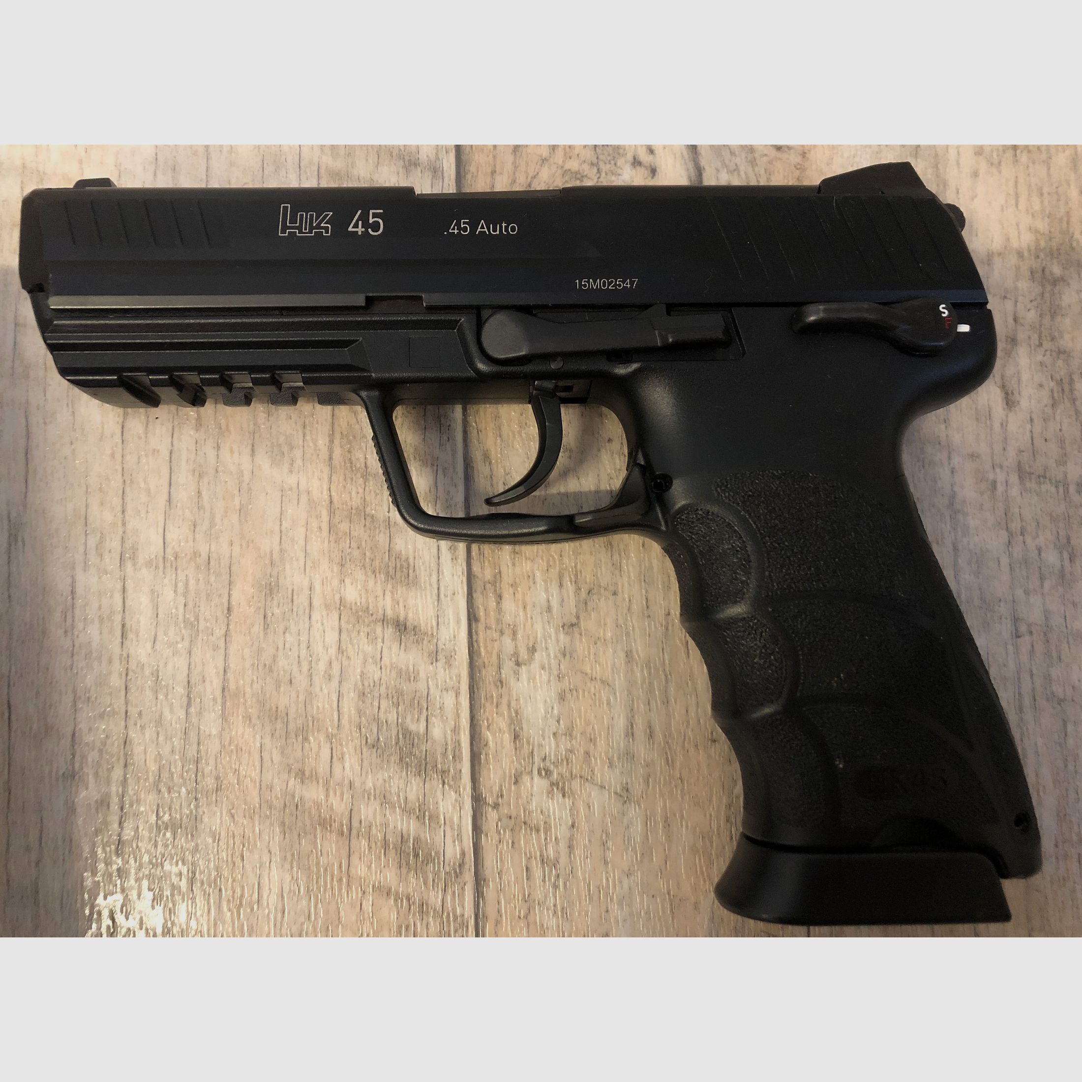 Heckler & Koch, HK 45 Auto, Noir, Gaz Airsoft, GBB 6mm BB