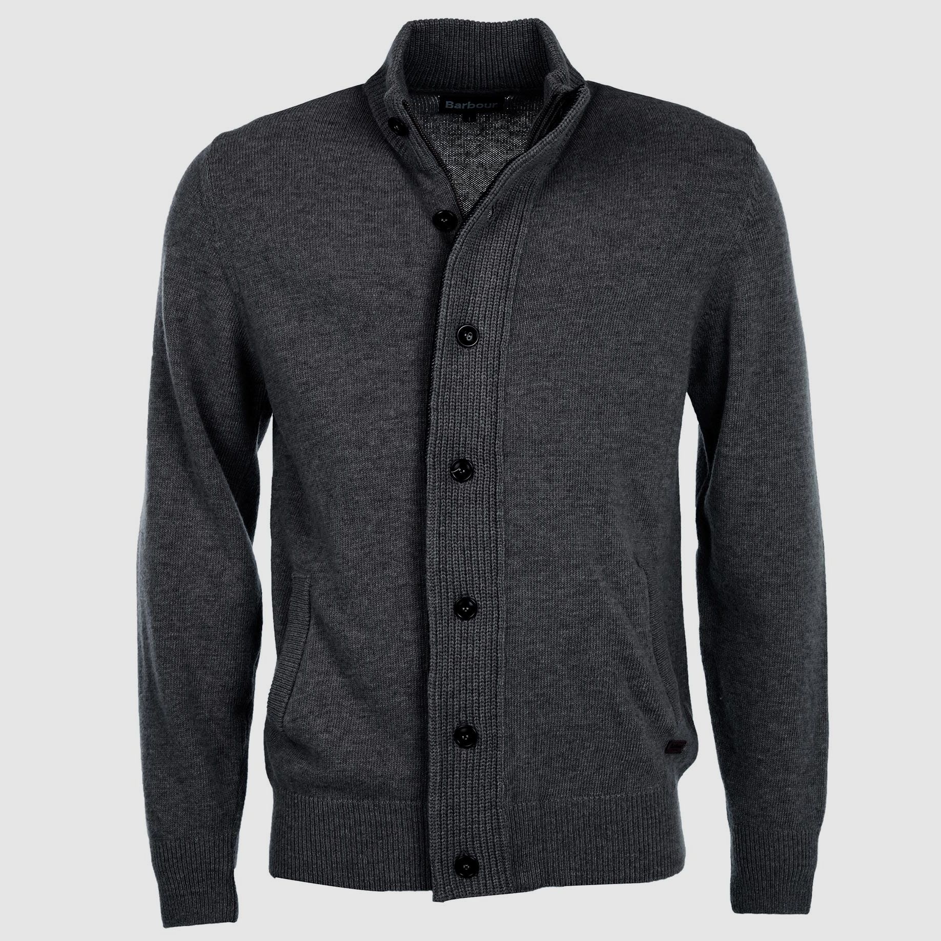 Barbour Strickjacke mit Patches