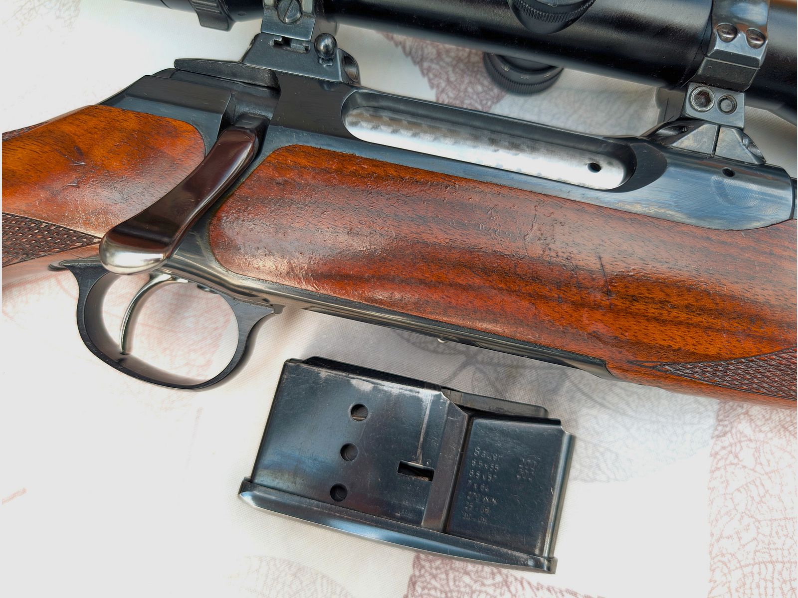 Sauer 202 Europa Lux, cal. .30-06, de 1ª mano, con Schmidt@Bender y Docter Sight y mucho más.