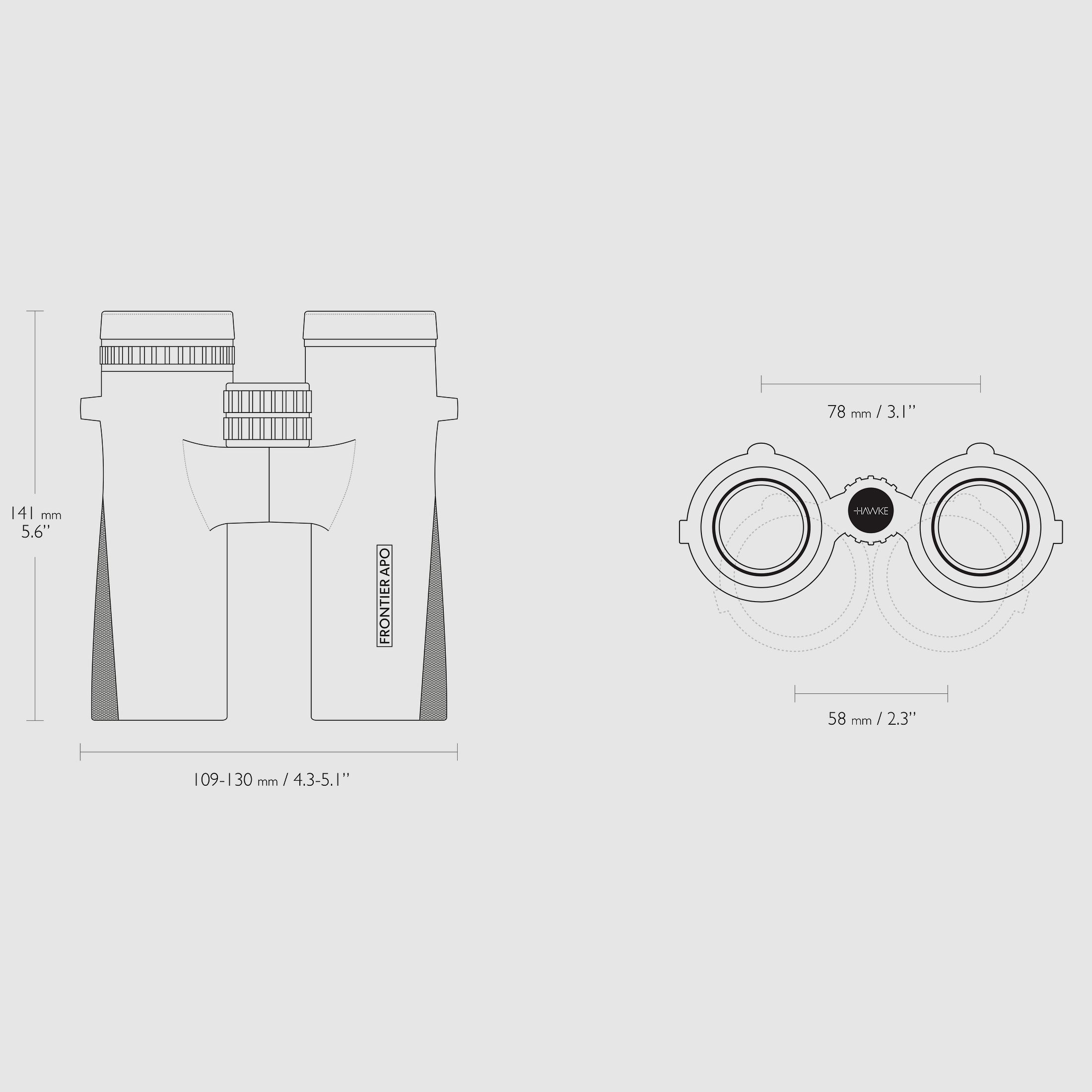 Hawke 38510 FRONTIER APO 8X42 grün