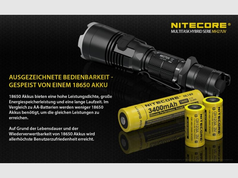 Lampe de poche Nitecore MH27, image 10 sur 12