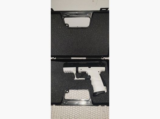 Walther Chees White Black P22Q  P22 Q P 22 9mm PAK Schreckschuss SRS Pistole Schreckschusspistole