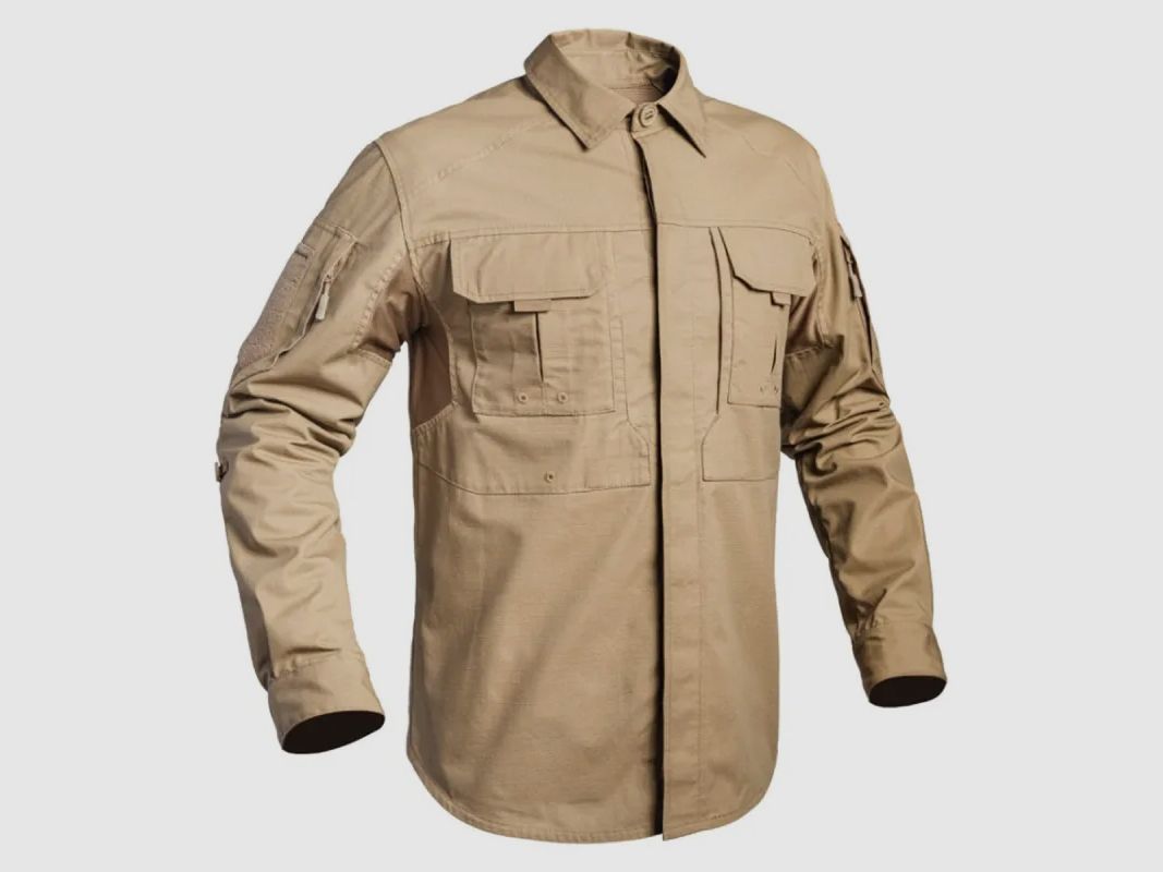 Chemise A10 Equipment Fighter sand verstärkt und belüftet, Bild 2 von 14