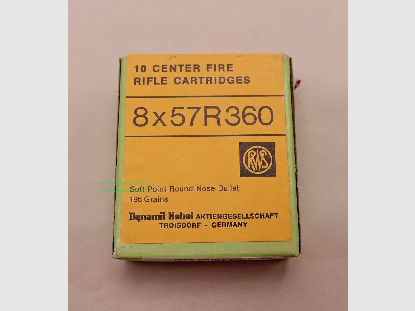 RWS (WZd.Fa.Rottweil) Büchsenpatronen 8x57R 360