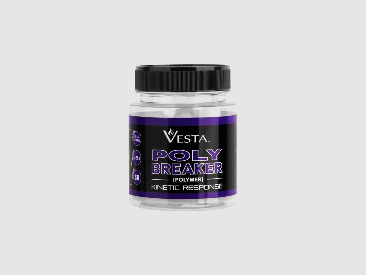 Vesta Polybreaker cal .50 billes en plastique 50 pièces