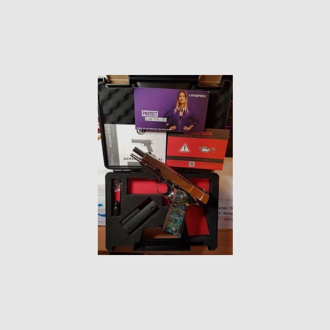 Colt 1911 Chrom, neu, unbeschossen, lange Federführung, Sammlerstück. VB  Preis !