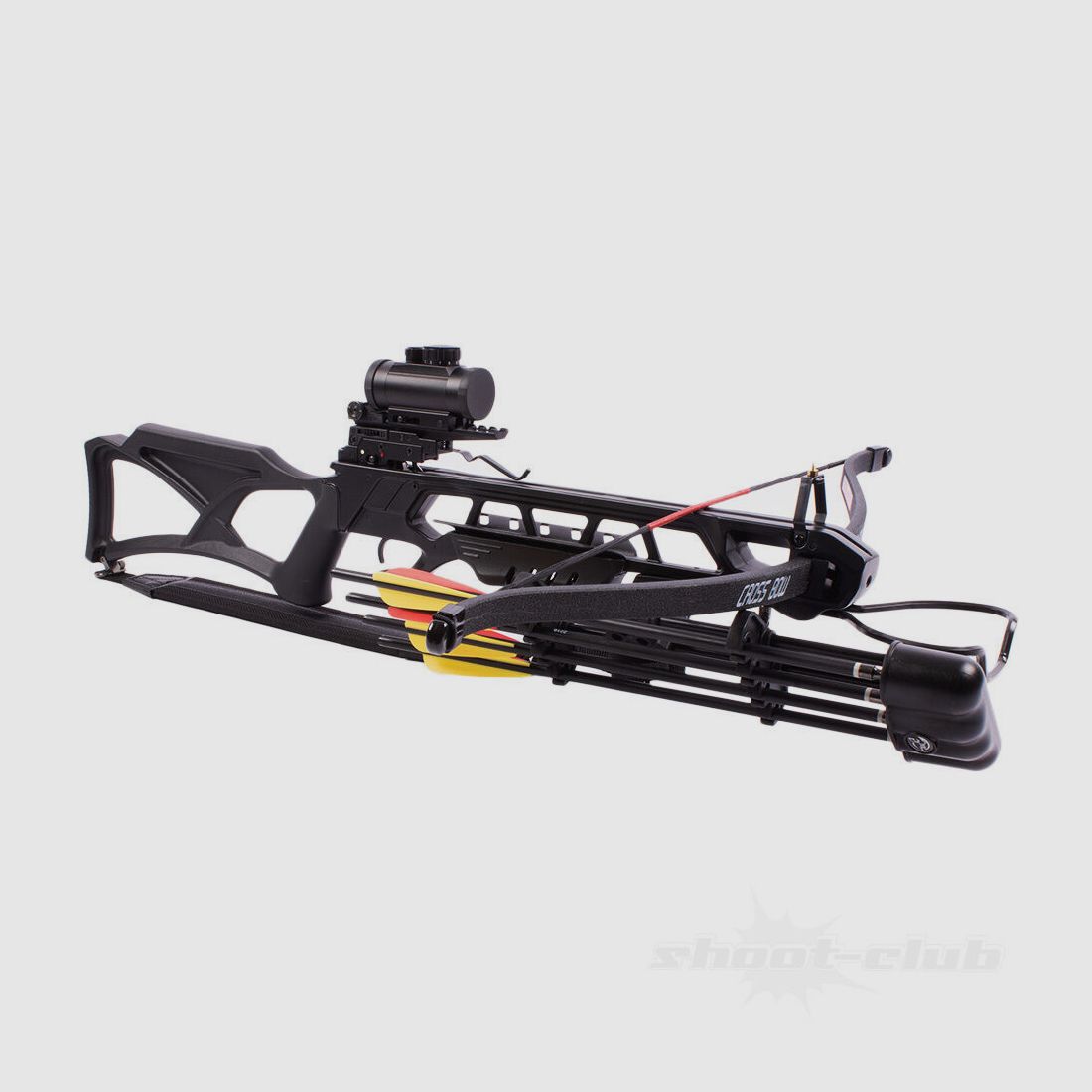 Man Kung Recurve Anaconda 175 lbs Black SET - Quiver, Pijlen, RedDot