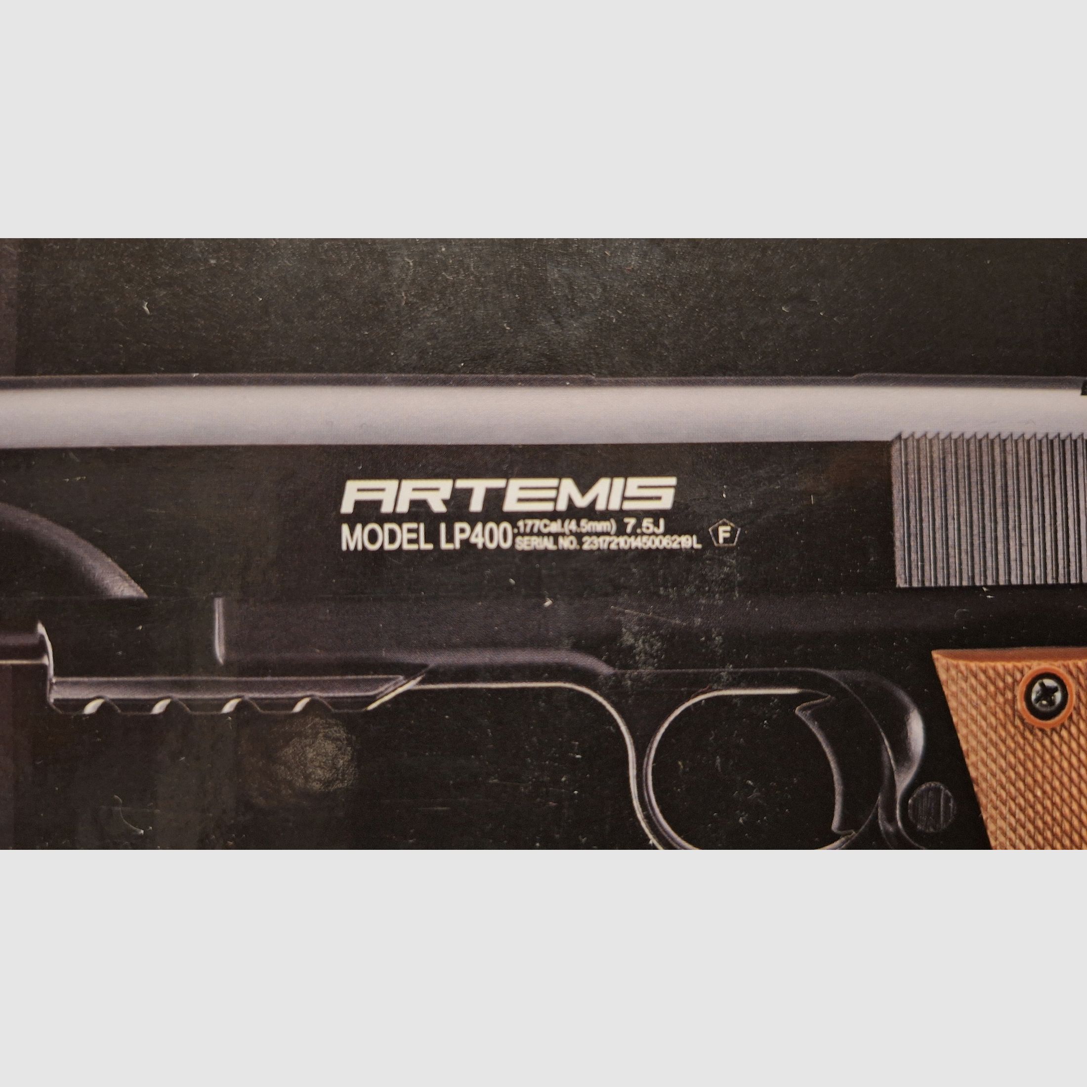 Pistola ad aria compressa Artemis LP400 5,5mm in stile 1911 - Come nuova