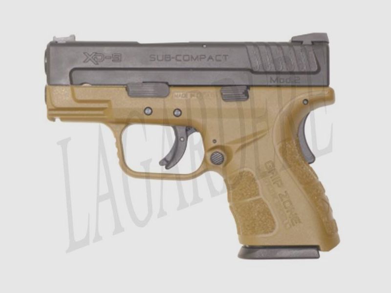 SPRINGFIELD XD9 SUB-COMPACT TAN (PISTOLA)