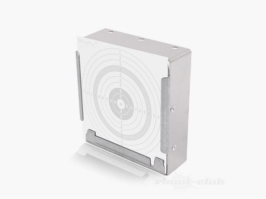 shoot-club GmbH scatola per bersagli in acciaio inossidabile / trappola per proiettili 14 x 14 cm