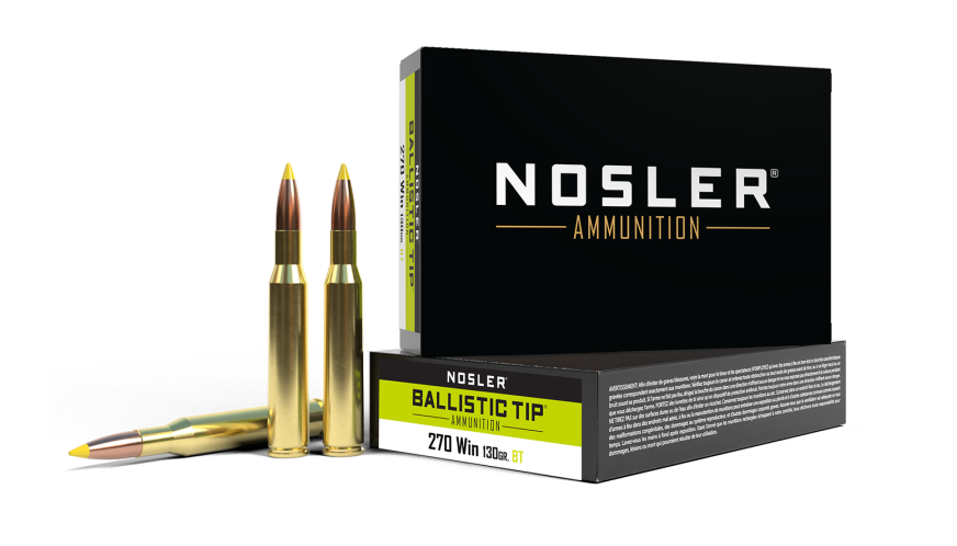boite 20 cartouches cal 270 winchester Nosler Ballistic Tip 130 grs 40062, image 1 sur 2