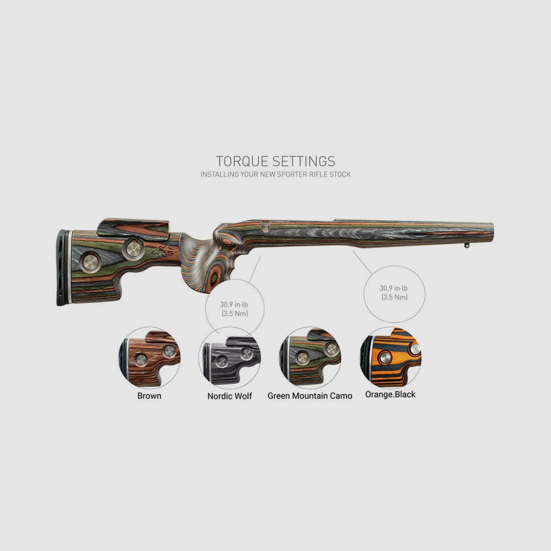 GRS Stock GRS Sporter — Tikka T3/T3x · Orange, image 6 of 8