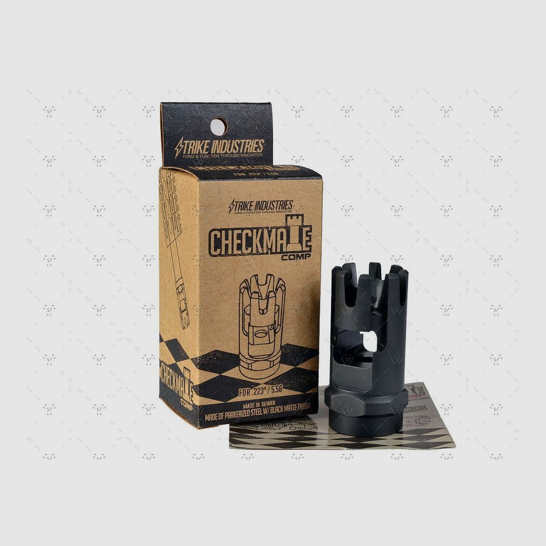 Strike Industries Checkmate Comp voor .223/5.56 – 1/2-28", afbeelding 2 van 4