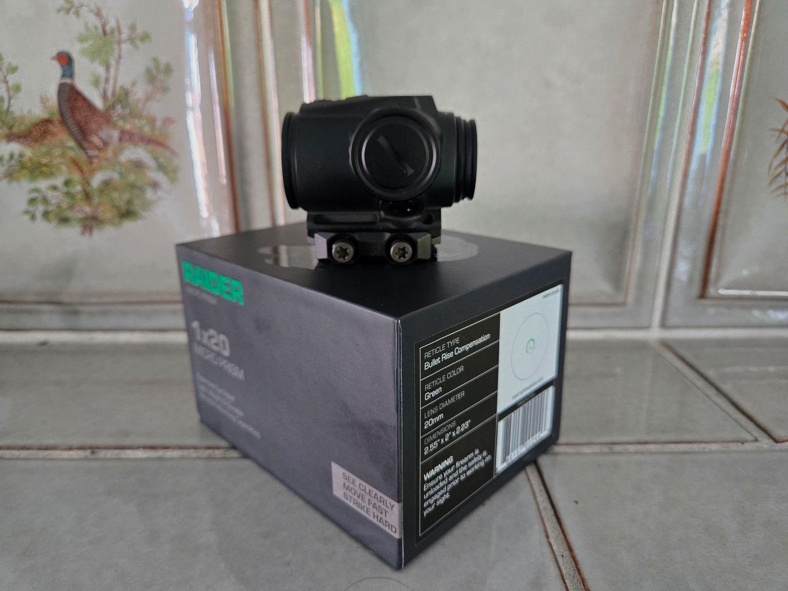 Swamp Fox RAIDER 1X Mikroprismen-Visier mit grünem BRC-Absehen, schwarz neuwertig Rechnung