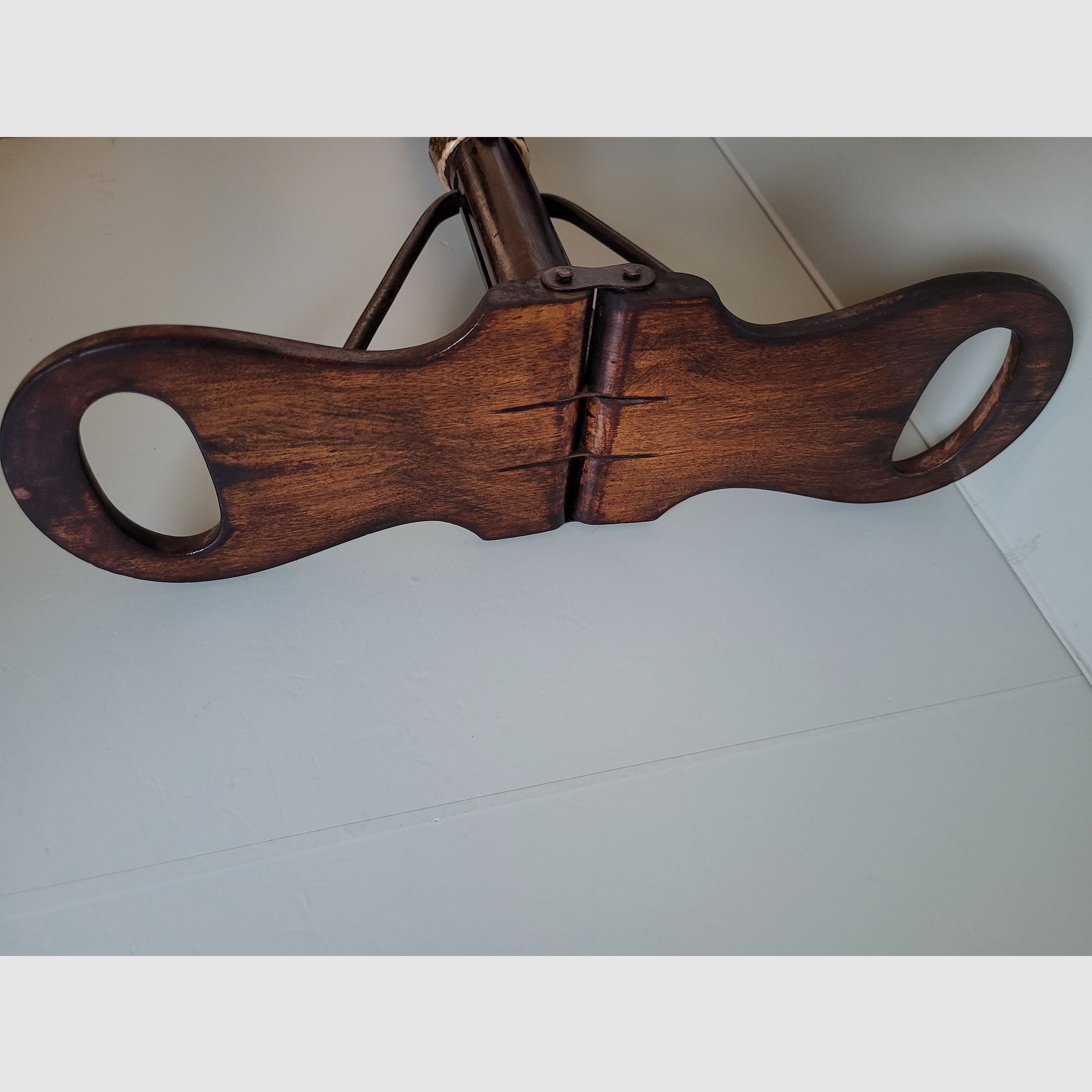 Jagd Spazierstock - Sitz - Bär - Hirschhorn - 1930er Jahre