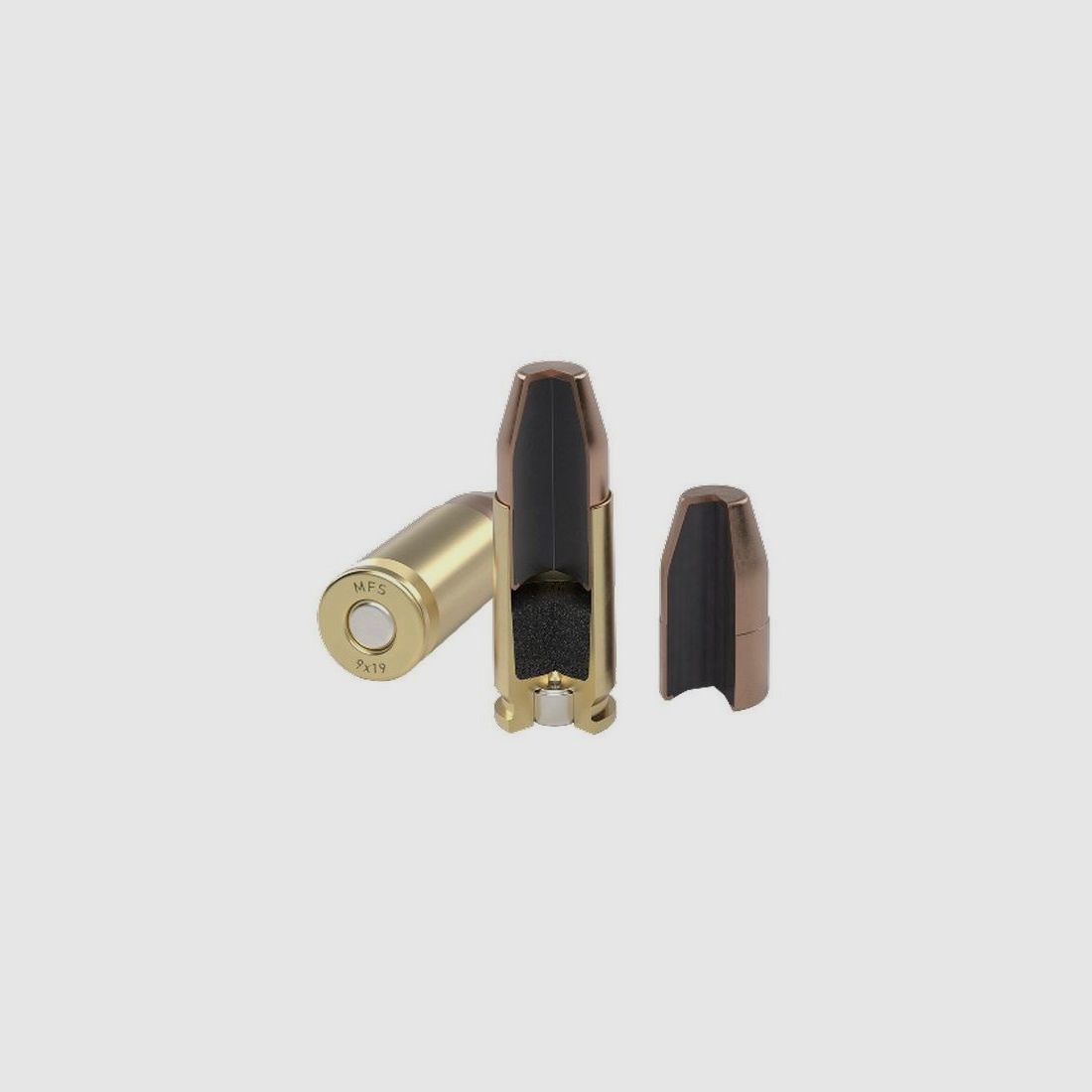 CART MFS 9MM LUGER 10,0G 154GR FMJ FP SUBSONIC BTE 50, immagine 2 di 2