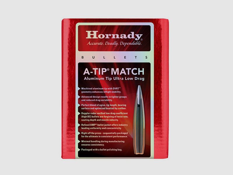Hornady A-TIP Match Geschosse 1 Packung .416 mit 500 grs (25 Stück á 2,276 €*)