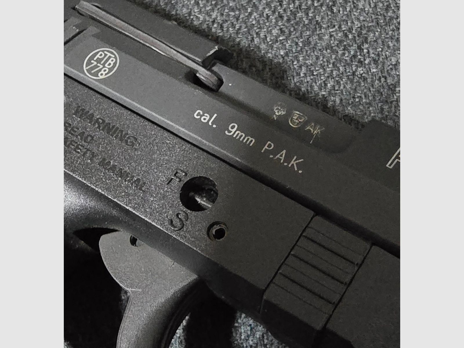Walther P22 Schreckschuss 9mm PAK Defectuoso