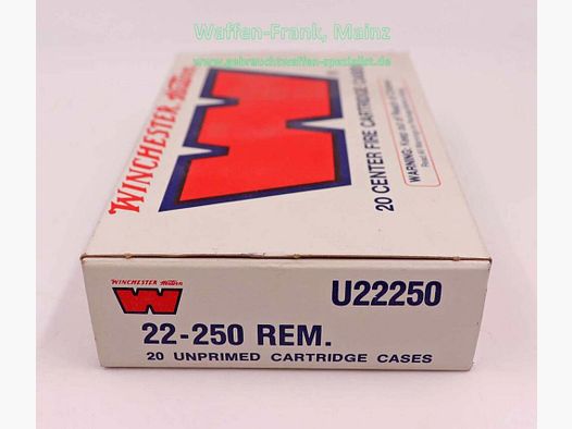 Winchester - USA Langwaffenhülsen .22-250 Rem.