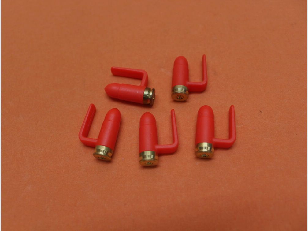 FAB Defense FAB Defense TS-BB : Cartouche de sécurité 9mmLuger Polymer rouge / Fond en laiton / Bloqueur de canon tactique 9mm VE 5 pièces.