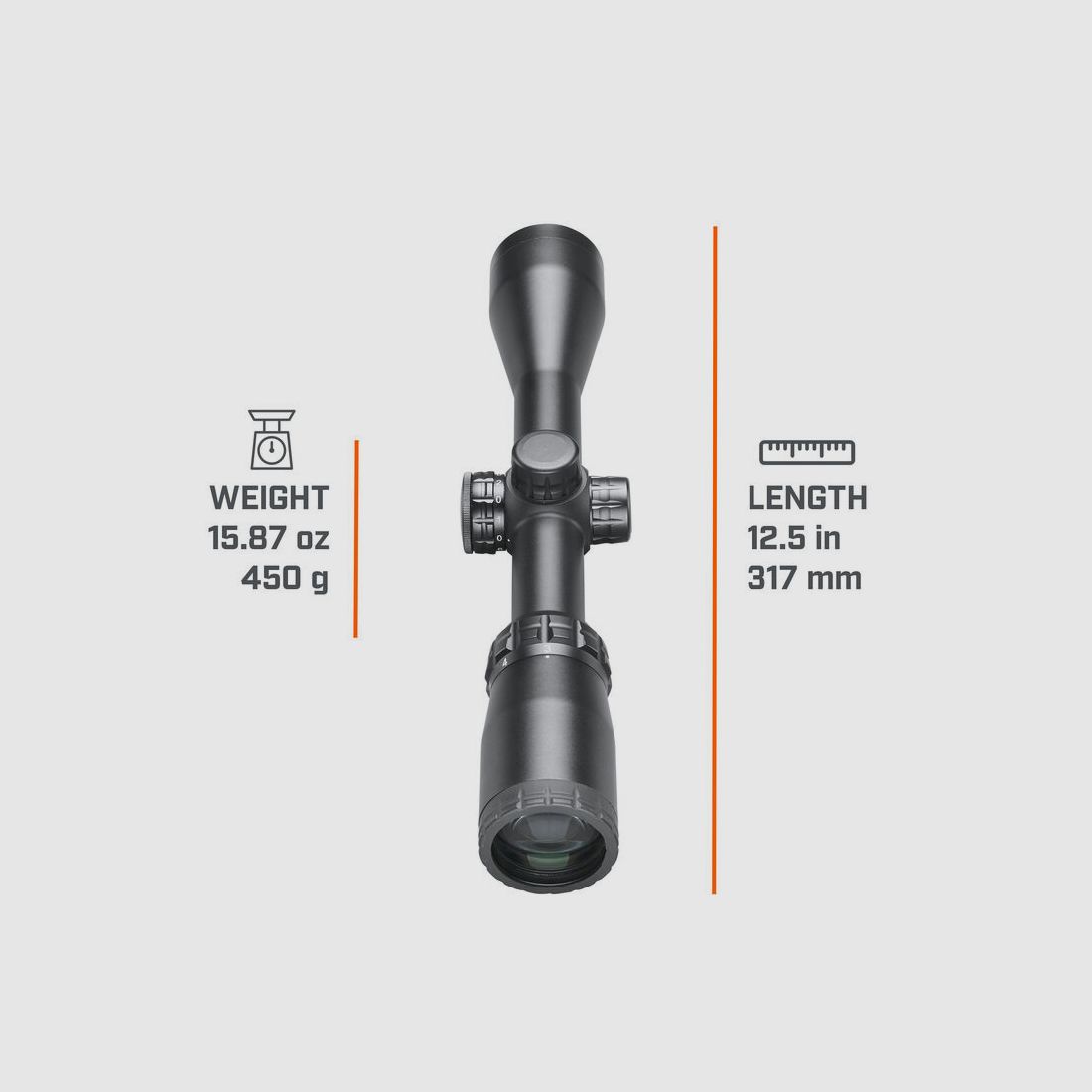 Bushnell richtkijker Rimfire 3-9x40 verlichte kruis Dropzone 22 SFP 25,4mm