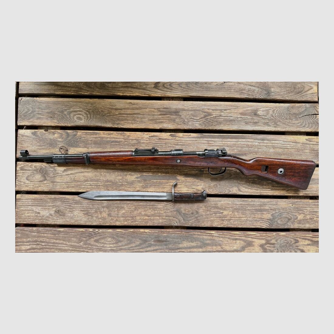 Mauser Mod. K98 con baionetta Fichtel & Sachs 1945 .308Win